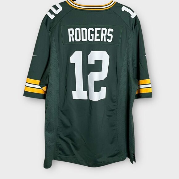 NIKE Green Bay Packers Aaron Rodgers On Field Apparel Jersey Size Men's XL #12 - Picture 3 of 9